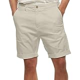 Generisch Herren Shorts Sommer Sommer Cotton Jogging Shorts Laufshorts Männer Sport Trainingshose Tennis Bermuda Hose Sommer Short Fitness Bermuda Training Short with Pockets(Khaki,XXXL)