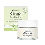 Olivenöl Gesichtspflege - mit kaltgepresstem Olivenöl, Avocado-, Weizenkeim- und Mandelöl - für trockene und empfindliche Haut - medipharma cosmetics - 50 ml