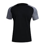 Slim Fit T-Shirt Herren Tshirts Fitness Gym Running Funktionsshirt Komfort Sportstyle Trikot Bermuda Laufshirt Neuheit Outfit für Running Workout Bodybuilding