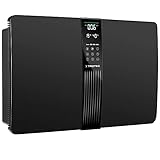 TROTEC Luftreiniger AirgoClean 145 E – HEPA Filter für Allergiker – Räume bis 40 m²/100 m³, Luftfilter entfernt 99,97% aller Partikel, Gebläsestufen 3 mit Turbo-Modus, Timer, Fernbedienung, schwarz