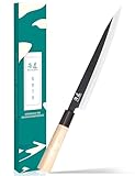 SHANGDAO Sashimi-Sushi-Messer 25,5 cm – Fleischschneidemesser und Yanagiba-Messer, Fischfiletieren und -schneiden – deutscher Stahl und traditioneller Holzgriff, Geschenkbox