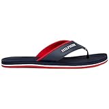 Tommy Hilfiger Herren Flip Flops Comfort Beach Sandal Zehentrenner, Blau (Desert Sky), 41