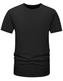Tshirt Herren Baumwolle Unterziehshirt T-Shirt 5er Pack 4er 3er T Shirt Set Oversize Shirt Rundhals Casual Basic T Shirts Sommer Kurzarm T-Shirts Activewear Tshirts Männer Tops Alltag Wandershirt