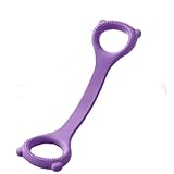 Qsvbeeqj 8-förmiges Fitnessband für Körperdehnung, Widerstandsband verbessert Flexibilität und Stärke, benutzerfreundliches TPE-Yoga-Zugseil