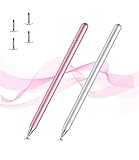 Aktiver Stylus Pen für Sämtliche Touchscreens, Kenkor Eingabestift für Pad mit Magnetischer Kappe, Universeller Kapazitiver Stift für Android Pad Mini/Galaxy Note/Huawei (4 Austauschbare Spitzen)