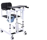 Tragbarer Transferstuhl mit 180° geteiltem Sitz für Selbstbedienungs-Mobilität und Toilettennutzung