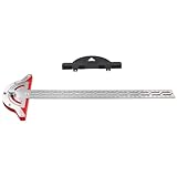 Koolenry Holzarbeiterkante Lineal Winkelmesser Zimmermanns-Winkelmesser Winkelfinder Holzverarbeitungs-Design Lineal Holzbearbeitung Messwerkzeug T-Quadrat Holzverarbeitungs-Ritzwerkzeuge 32cm