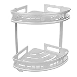 CFTGIW 2pcs Duschecke Dreiecksdesign Wandmontage Aluminiumlegierung Multifunktionale Ecke Dusche Easy Kratz