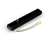 Knirps Taschenschirm Ultra US.050 Slim Manual – Ultra leicht und flach – Sturmfest – Windproof – 21 cm – Neon Black