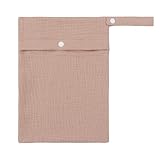 Multifunktionale tragbare Baby-Reisewindeltasche, wiederverwendbar, einfarbig, weiche Baumwollwindel