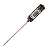 Konetun® Digitales Küchen-Thermometer, Sonde, für Lebensmittel, Kochen, Grillen, Fleisch, Steak, Truthahn, Wein, Marmelade