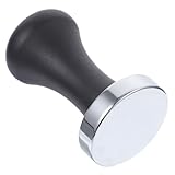 UKCOCO Kaffeestampfer kaffeepressen kaffeedrücker kaffeeautomst kaffeautomat coffee bean grinder coffe maker klein drücken groß stampfen Kaffee-Espresso-Tamper Stampfer aus Edelstahl Holz