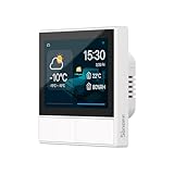 SONOFF NSPanel WLAN Smart Scene Display Wandschalter, WiFi Smart Lichtschalter, 2 Way Smart Home Zentrale Panel für Temperaturanzeige, Kompatibel mit Alexa & Google Home