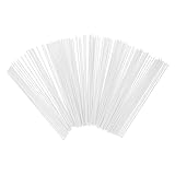 GRIRIW 100 Stück Candy Sticks aus Lebensmittelechtem Papier Stabile Lutscherstäbchen für Lutscher Cake Pops Marshmallow DIY Dessert Zubehör