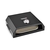 TAINO Pizzaofen Pizzastein Grillofen Backofen Pizzabackofen Edelstahl Pizzastein Pizzaheber (Pizza Box - Stahl)