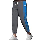 Herrenhose, modische Hose mit Kordelzug, elastischer Bund, leicht, Neun-Punkt-Hose, Q-812 3-dunkelgrau, XXL