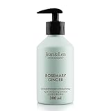 Jean & Len Conditioner Feuchtigkeit Rosemary & Ginger, für stumpfes und glanzloses Haar, pflegt intensiv & verbessert die Kämmbarkeit, Spülung mit würzigem Duft, ohne Parabene & Silikone, 300 ml