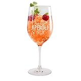 Herz & Heim® Cocktailglas -Holy Aperoli- Gravur mit Wunschname/Geschenkidee