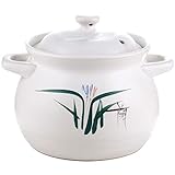 Suppentopf, Auflauf, Schmortopf mit großem Fassungsvermögen, offener Feuertopf, direkt brennender Suppentopf, Haushaltskeramiktopf, Brei-Suppentopf, Kleiner Suppentopf (eine Farbe: L)