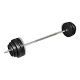 Sporting Goods Übung & Fitness Gewichtheben Freie Hantelstange mit Platten Set 60 kg