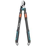 Gardena TeleCut Pro L, Teleskop-Astschere für frisches Holz bis 50 mm, verlängerbar bis 900 mm, präzisionsgeschliffene Klingen, PowerCoating für saubere Schnitte (12041-88)