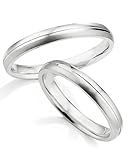 123traumringe Eheringe in 925 Silber I Partnerringe mit Etui & Gravur I Gravierbare Silberringe mit wählbarer Ringgröße 50-70 mm I Hochwertige Verlobungsringe in 3 mm Breite & 1,5 mm Stärke I S75