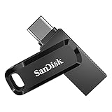 SanDisk Ultra Dual Drive Go USB Type-C 128 GB (Android Smartphone Speicher, USB Type-C & Type-A-Anschluss, 400 MB/s Lesegeschwindigkeit, Nutzung als Schlüsselanhänger möglich)