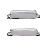 Amazon Basics Unterbettkommode mit Reißverschluss und transparenter Oberseite aus Vinyl, 2er-Pack, Grau, ‎106.7 x 45.7 x 15.2 cm