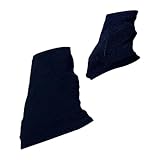 perfk Eiskunstlauf-Beinlinge, Eislaufsocken, dekorative, leichte Wärmesocken, elastisch, für Party, Workout, kaltes Wetter im Winter, Schwarz, S