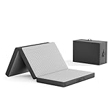 Uliyati Klappmatratze 100x200x10CM, 3-teilige Faltbare Matratze Öko-Tex Zertifiziert, Memoryschaum Gästematratze mit Abnehmbarer Bezug und Aufbewahrungstasche, für Reisen Camping Gästebett