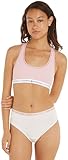 Tommy Hilfiger Damen Bralette Print UW0UW04548 BHS, Undurchsichtige, Rosa (Mini Geo Coral Clay), L