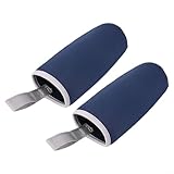 Pumixiy Thermohülle für Wasserflaschen, isoliert, schützende Tragetasche, Neopren-Halter für 550 ml, 750 ml, 1000 ml, 1500 ml, Sportflaschen, Outdoor, Camping, Wandern, Reisen, 2 Stück (550 ml blau)