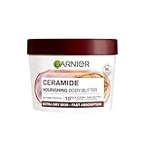 Garnier Reparierende Körperpflege für trockene Haut, Body Butter mit Kakaobutter und Ceramiden, Für bis zu 48 Stunden Feuchtigkeit, Body Superfood, 1 x 380 ml