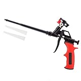 Schaumpistole, selbstreinigende Schaumpistole, PU Expanding Foam Gun, Schaumpistole Teflon beschichtet (PTFE), geeignet zum Abdichten, Füllen, Abdichten, für den Heim und Bürogebrauch