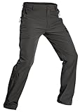 Wespornow Wanderhose-Outdoor-Hosen-für-Herren Wasserdicht Atmungsaktiv Trekkinghose Outdoorhose Sommer Stretch Taktische Hose Baggy Arbeitshosen Funktionshose mit 5 Taschen (Grau, 3XL)