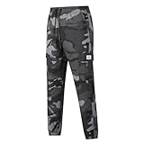 Generisch Camouflage Cargohose Herren Baumwolle Wanderhose Taktische Hose Outdoorhose Casual Tarnhose Outdoor Trekkinghose Wander Funktionshose Arbeitshosen