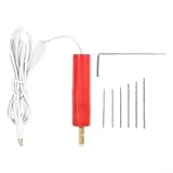 Kompakter USB-Handbohrer, leicht, mit ergonomischem Design und robuster Konstruktion zum Bohren von Holz, Kunststoff, Papier bis zu 10 mm, Aluminiumplatten und Leiterplatten (rot)