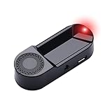 Homly Simulierter Auto-Alarm mit blinkender roter LED - Solarbetriebenes Anti-Diebstahl-Attrappe Sicherheitslicht für Auto, Van, Wohnwagen - USB Wiederaufladbar Fake Alarm Box für Fahrzeugschutz