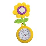 SOIMISS 2St Taschenuhr spangenuhr Krankenschwester Uhr Niedliche Uhr krankenschwesteruhr Nurse Watch Arzt Quarzuhr Pflegeuhren für Krankenschwestern Leuchtende Uhr Ansteckuhr Yellow