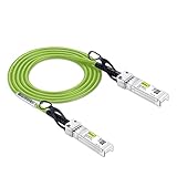 [Green] Colored 10G SFP+ DAC Cable - Twinax SFP Cable for Cisco SFP-H10GB-CU1.5M, Ubiquiti UniFi, D-Link, Supermicro, Netgear, Mikrotik, Fortinet, 1.5-Meter(4.92ft)
