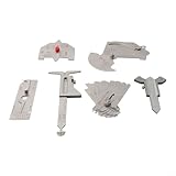 Niceminiwall Schweiß-Inspektionslehre für Kombi-Messwerkzeug-Kits -8-11 V-WAC-Set, 6 Stück