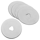 PLAFOPE 5 Stück Teiliges Ersatzklingen für Rotationsschneider Edelstahl Rollklingen Stoffschneider für Quilten Nähen Scrapbooking DIY Projekte Langlebig und Scharf