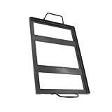 VALICLUD Salzplattenrost aus Emailliertem Eisen Grillzubehör für Outdoor Grillen Leichtes Grillwerkzeug In Schwarz für Camping und Grillabende