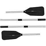 Nemaxx® Professional 2er-Set Paddel für 230 Schlauchboot [Ersatzpaddel stabil & extra leicht 620g] – Alu Stechpaddel Ersatz Ruder – Paddel für Ruderboot, Stand Up Paddel, Angelboot, Kajak und Kanu