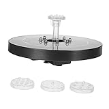 Milisten 1Satz Solarbrunnen mit LED Licht Kreative Gartenfontäne für Teich und Pool Solarbetriebene Wasserpumpe für Gartendekoration Installieren und