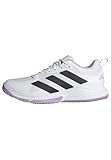 Adidas Damen Court Team Bounce 2.0 Shoes, Cloud White/Core Black/Powder Plum, 39 1/3 EU