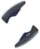 FALKE Unisex Kinder Hausschuh-Socken Cosy Slipper K HP Wolle rutschhemmende Noppen 1 Paar, Blau (Darkblue 6681), 25-26