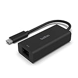 Belkin USB-C auf 2,5-Gb-Ethernet-Adapter, USB-IF-zertifizierter Thunderbolt 3 und 4/USB-C-LAN-Netzwerk-Adapter, kompatibel mit MacBook Pro/Air, iPad Pro, XPS, Surface und Anderen USB-C-Geräten