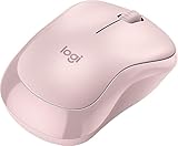 Logitech M220 SILENT Kabellose Maus, 2,4 GHz mit USB-Empfänger, 1000 DPI Optisches Tracking, 18-Monats-Akku, beidhändig, kompatibel mit PC, Mac, Laptop - Rosa (erneuert)