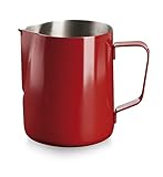 LACOR 58252 Milchkanne aus Edelstahl 18/10, rot, Rostfreier
